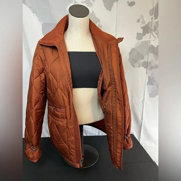 Women's Andrew Marc Sport Diamond Quilted Stand Collar Puffer Jacket Size Xs - Picture 3 of 11